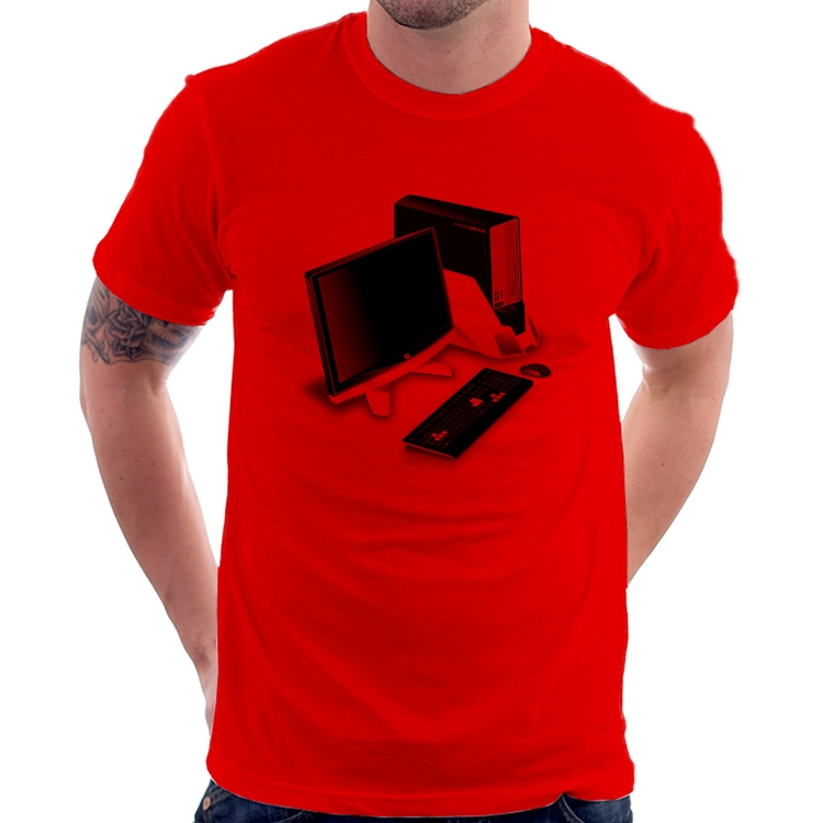 Camiseta PC Gamer - Vermelha