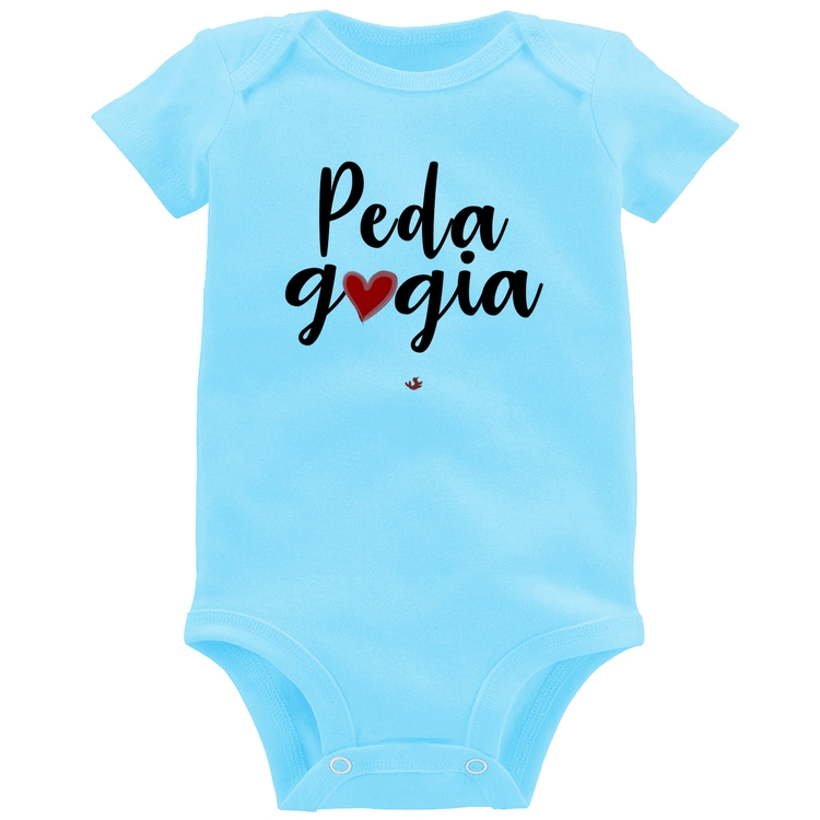 Body Bebê Pedagogia por amor - Azul Bebê