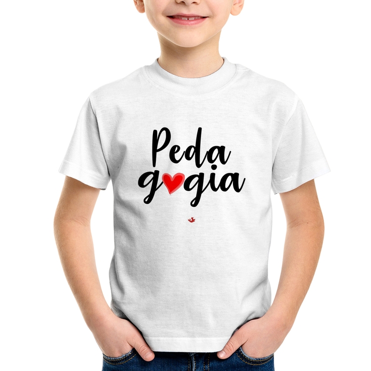 Camiseta Infantil Pedagogia por amor
