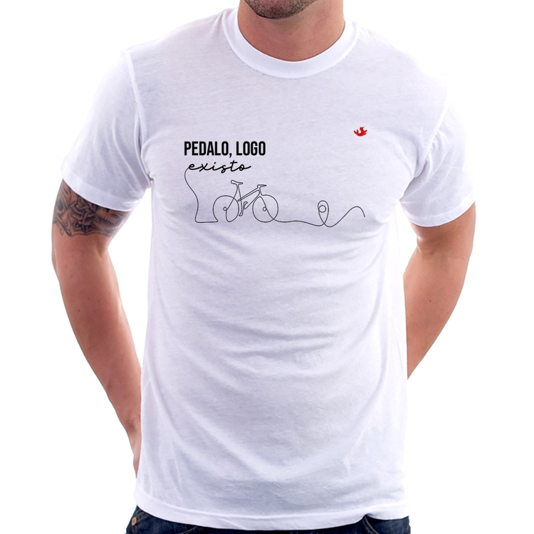 Camiseta Pedalo, logo existo