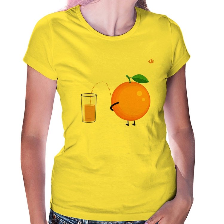 Baby Look Peeing Orange - Amarela