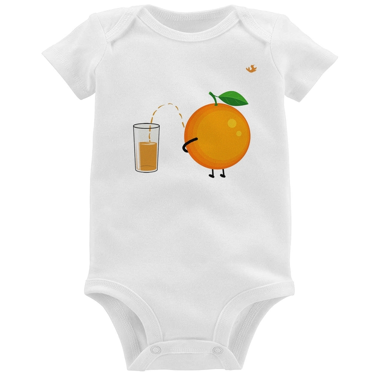 Body Bebê Peeing Orange