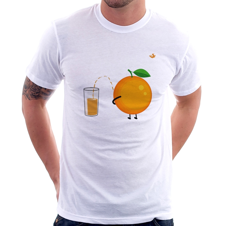 Camiseta Peeing Orange