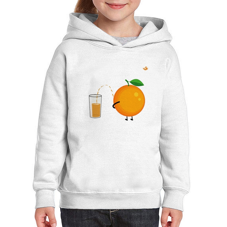 Moletom Infantil Peeing Orange