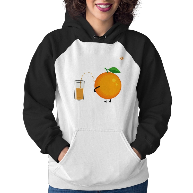 Moletom Feminino Peeing Orange