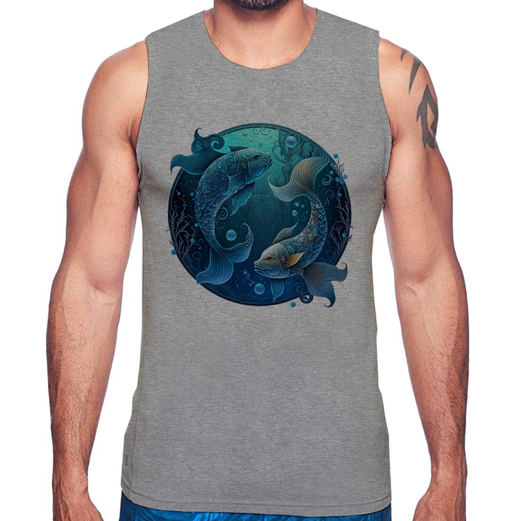 Regata Peixes Sígno - Cinza