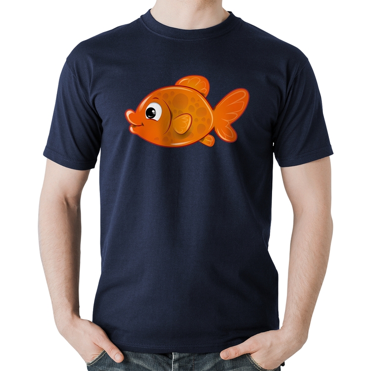 Camiseta Algodão Peixinho Brinquedo - Marinho