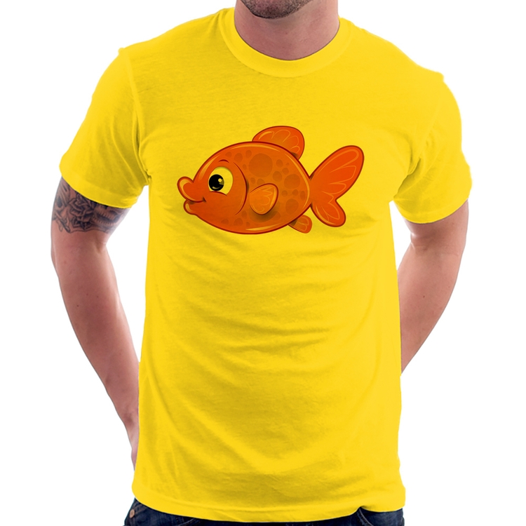 Camiseta Peixinho Brinquedo - Amarela
