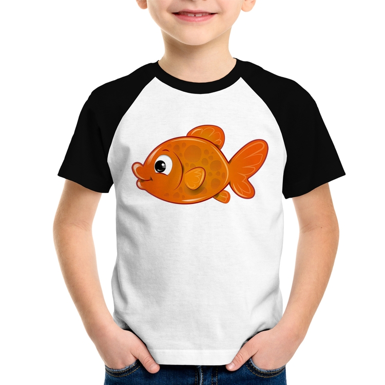 Camiseta Raglan Infantil Peixinho Brinquedo