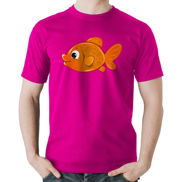 Camiseta Algodão Peixinho Brinquedo - Rosa