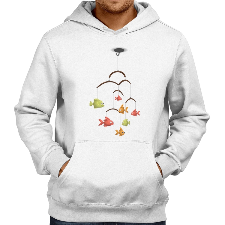 Moletom Peixinhos Móbile - Branco