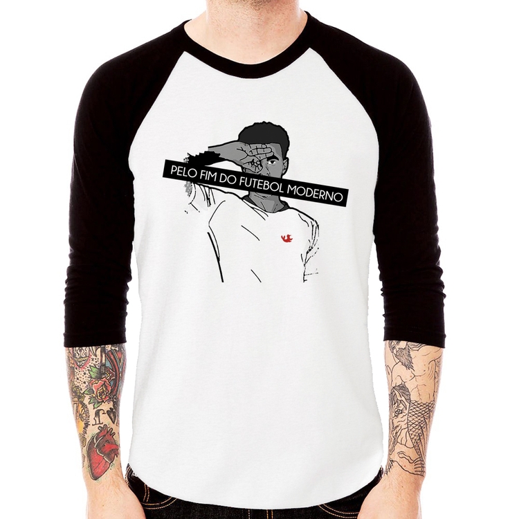 Camiseta Raglan Pelo fim do futebol moderno Manga 3/4