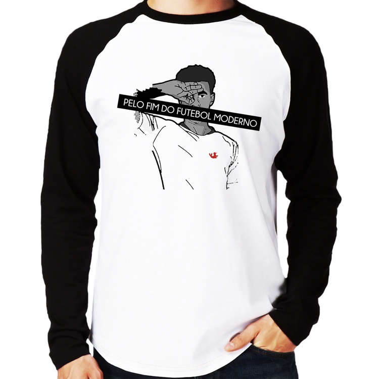 Camiseta Raglan Pelo fim do futebol moderno Manga Longa