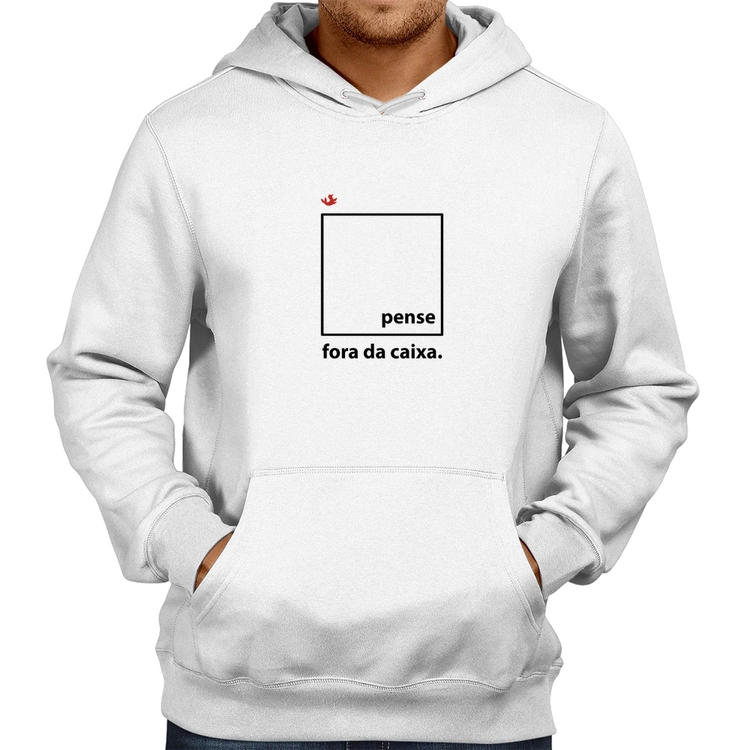Moletom Pense fora da caixa - Branco