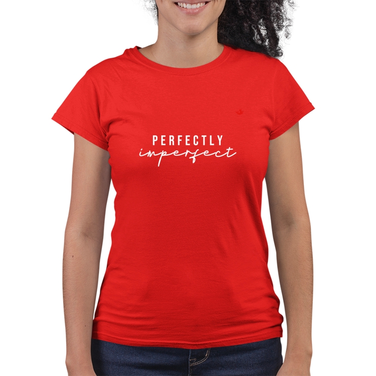 Baby Look Quality Perfectly Imperfect - Vermelha