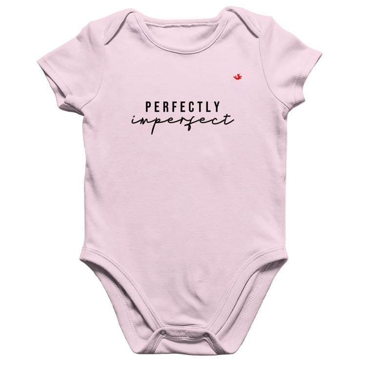 Body Bebê Algodão Perfectly Imperfect - Rosa Bebê