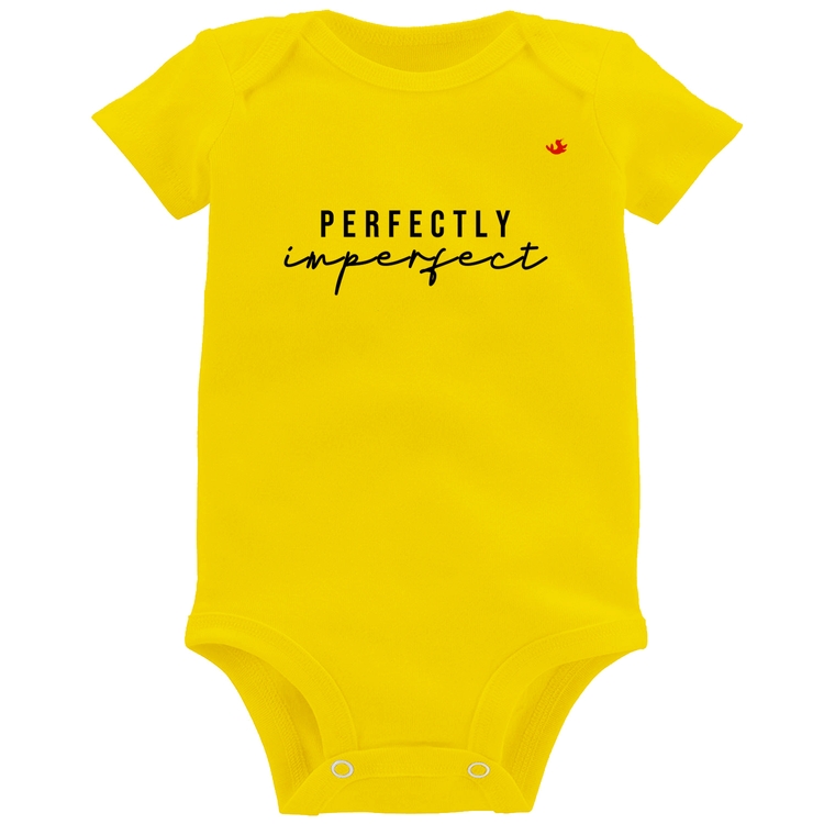 Body Bebê Perfectly Imperfect - Amarelo