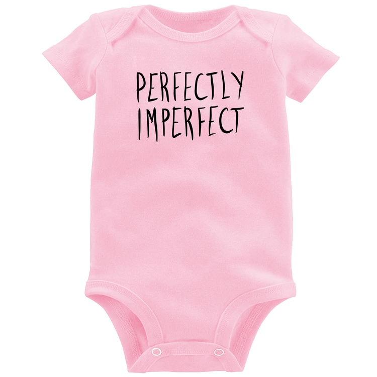 Body Bebê Perfectly Imperfect - Rosa Bebê