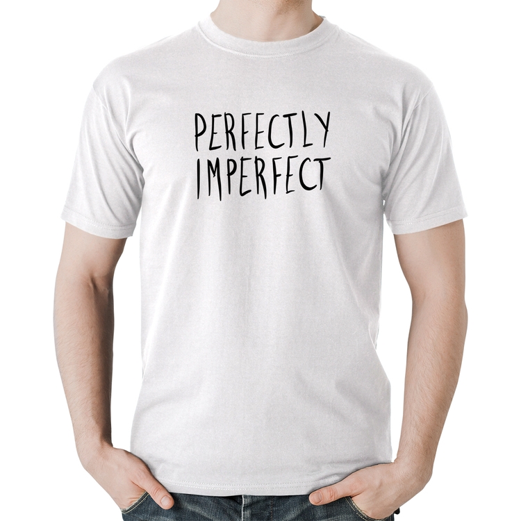 Camiseta Algodão Perfectly Imperfect - Branca