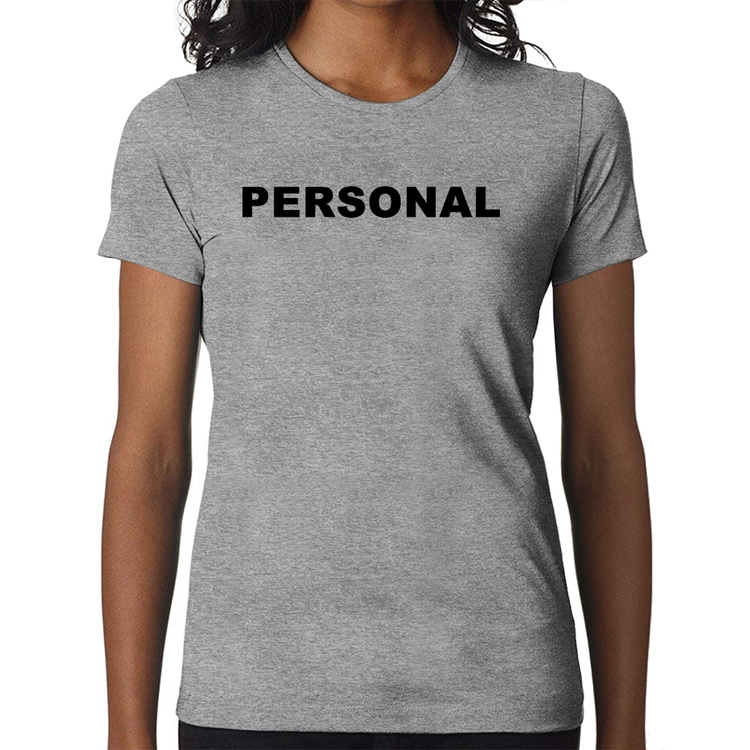 Baby Look Personal  - Cinza