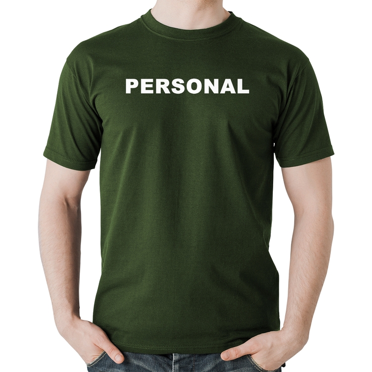 Camiseta Algodão Personal  - Musgo