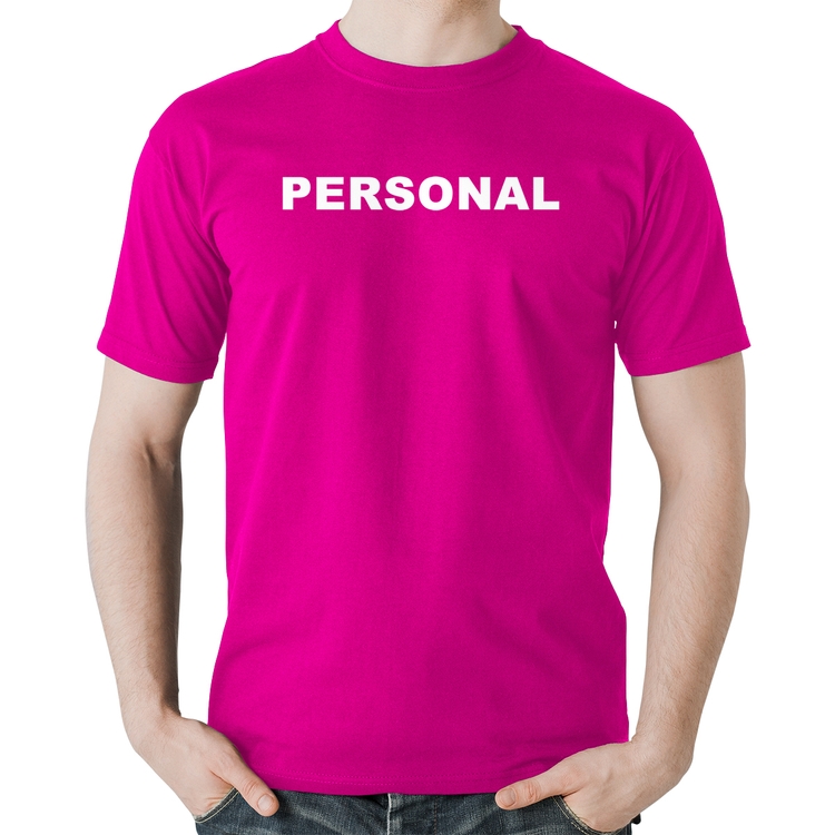 Camiseta Algodão Personal  - Rosa
