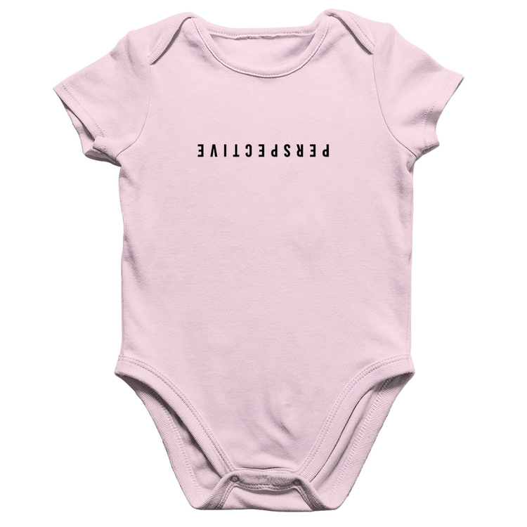 Body Bebê Algodão Perspective - Rosa Bebê