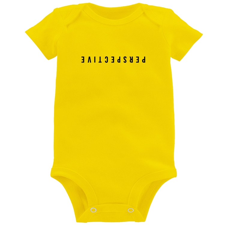 Body Bebê Perspective - Amarelo