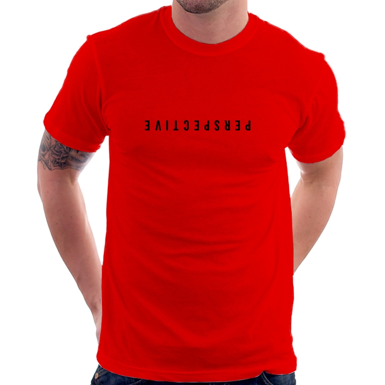 Camiseta Perspective - Vermelha