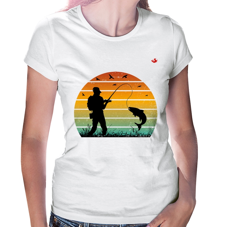 Baby Look Pescaria Vintage Sunset