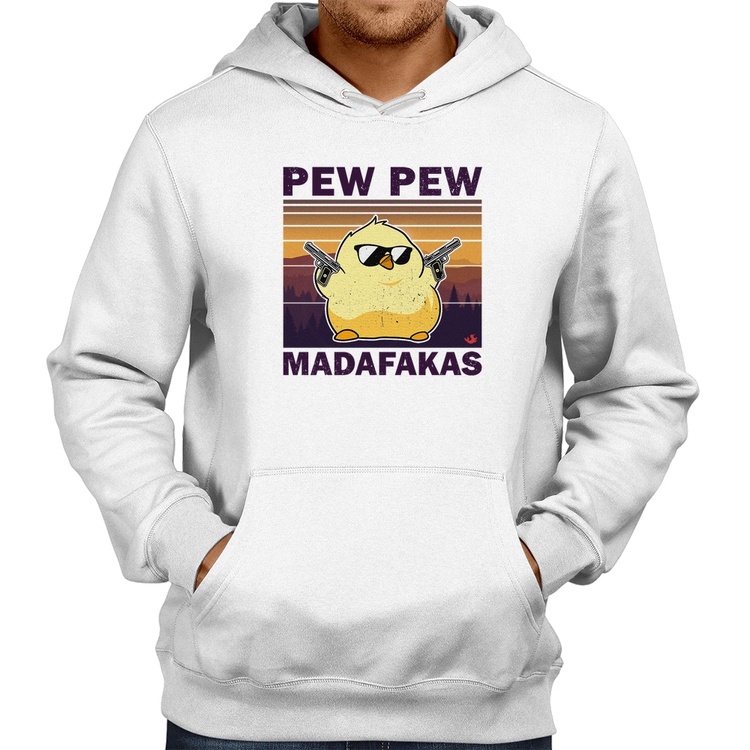 Moletom Pew Pew Madafakas - Branco