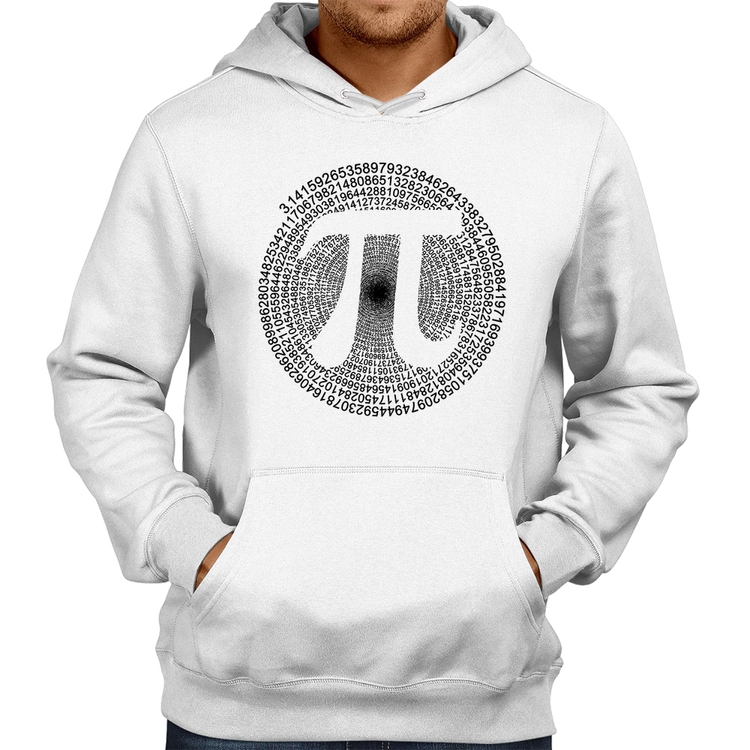 Moletom PI 3,14 Matemática Espiral - Branco