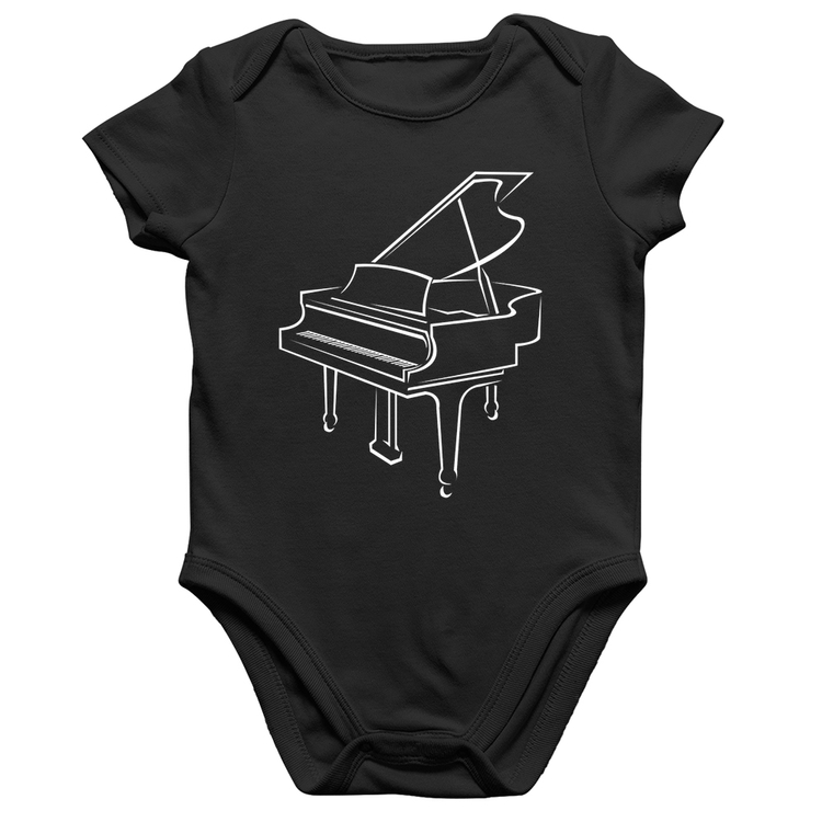 Body Bebê Algodão Piano