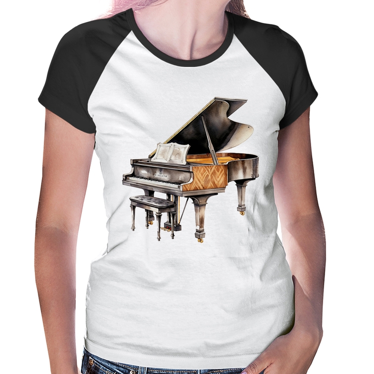 Baby Look Raglan Piano Arte