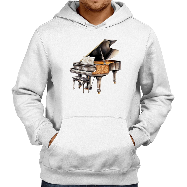 Moletom Piano Arte - Branco