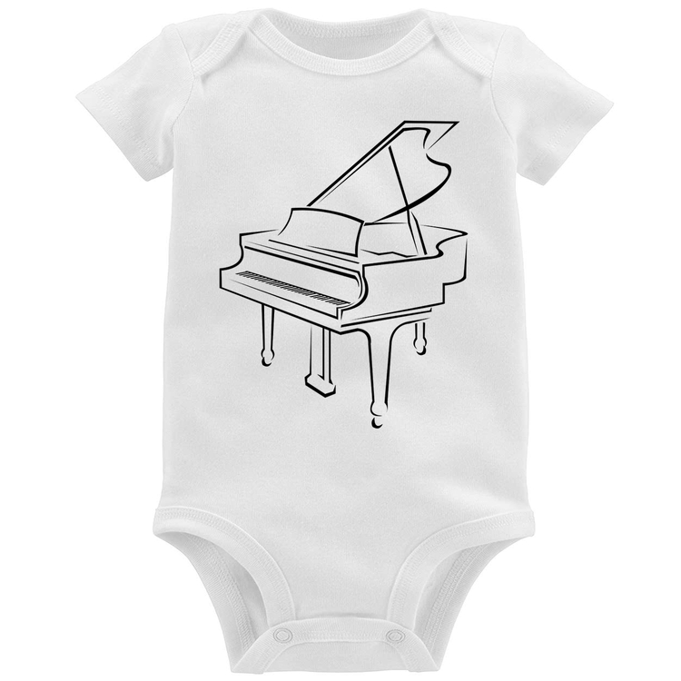 Body Bebê Piano