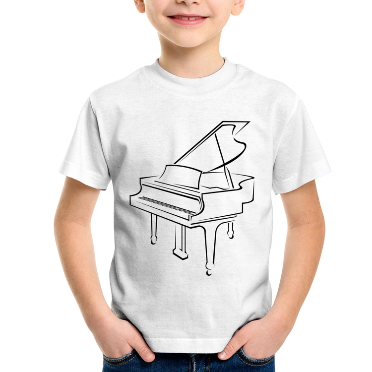 Camiseta Infantil Piano
