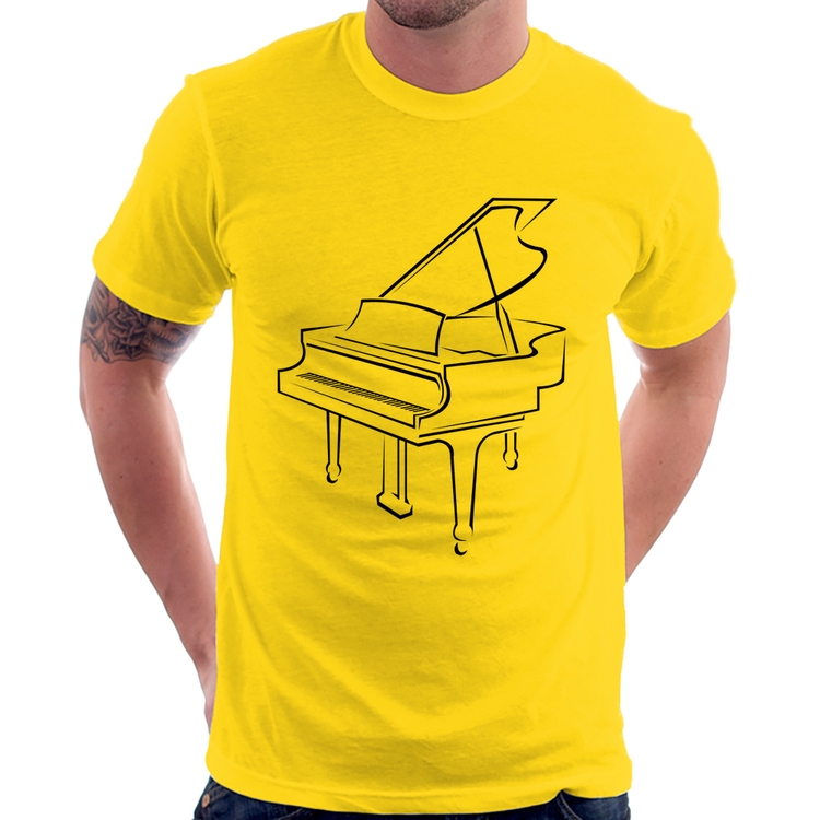 Camiseta Piano - Amarela