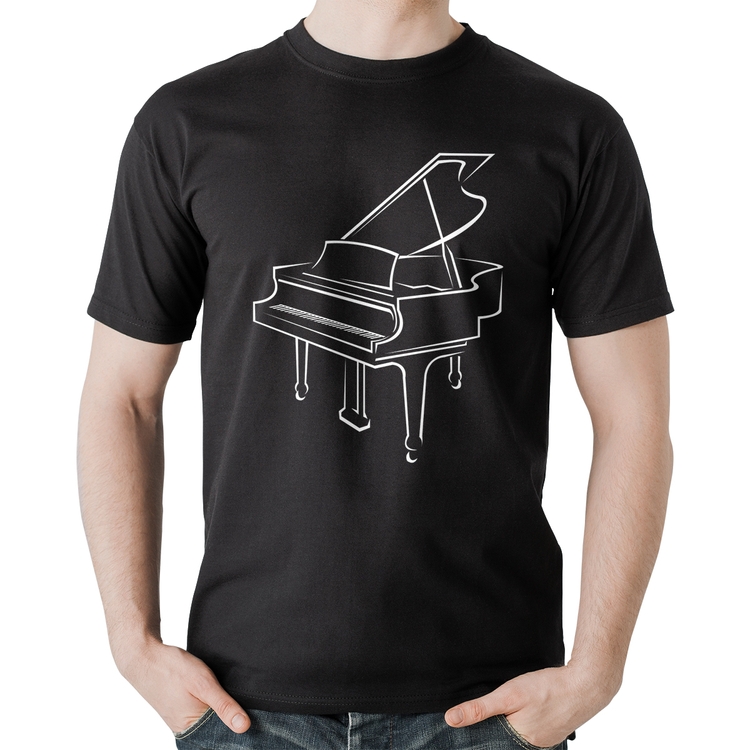 Camiseta Algodão Piano