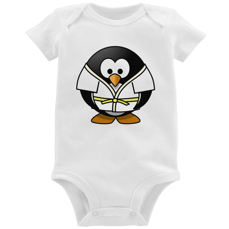 Body Bebê Pinguim Judô