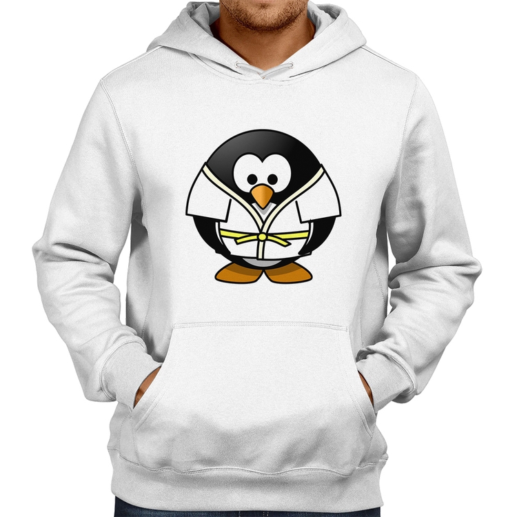 Moletom Pinguim Judô - Branco