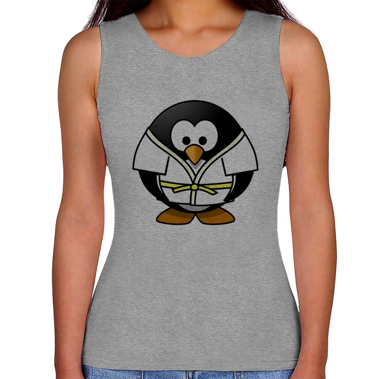 Regata Feminina Pinguim Judô - Cinza