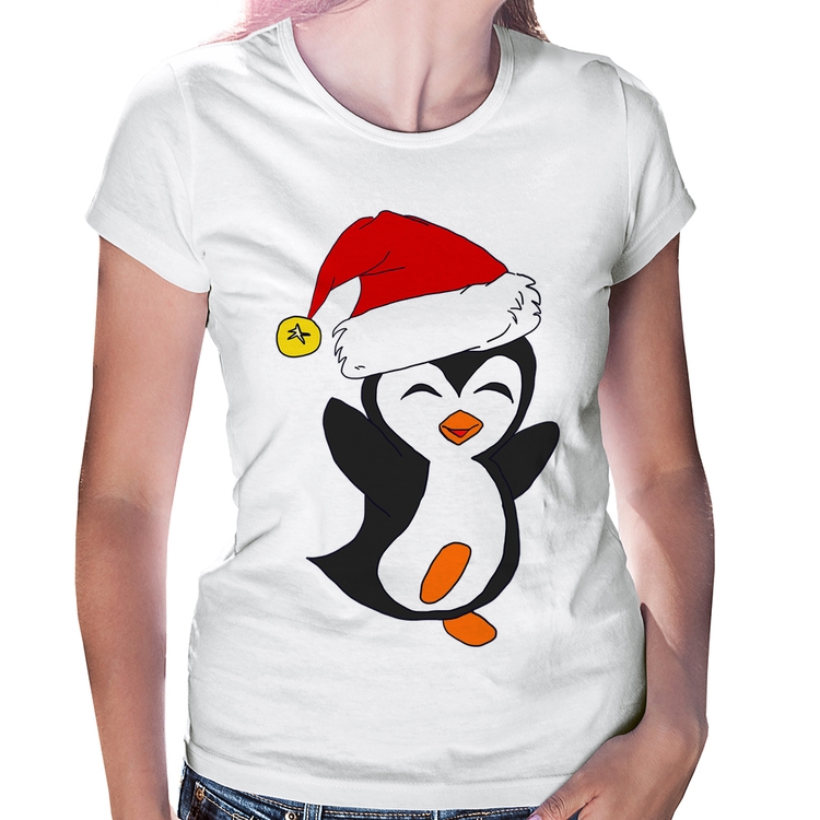 Baby Look Pinguim Noel