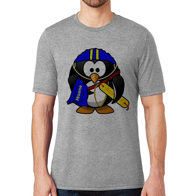 Camiseta Pinguim Salva Vidas - Cinza