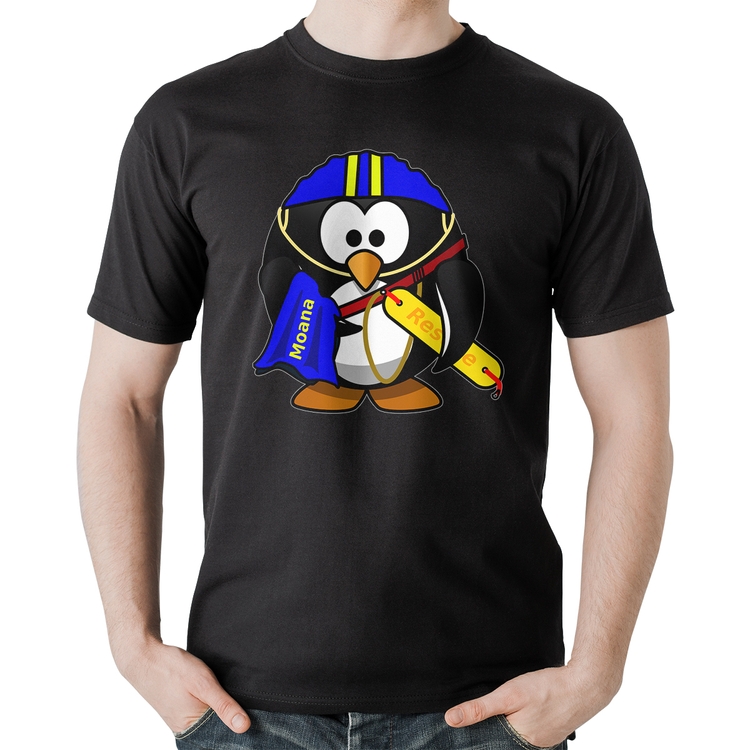 Camiseta Algodão Pinguim Salva Vidas