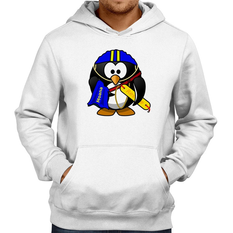 Moletom Pinguim Salva Vidas - Branco