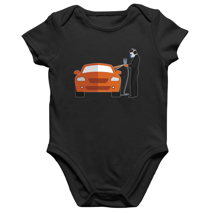 Body Bebê Algodão Pintor Automotivo