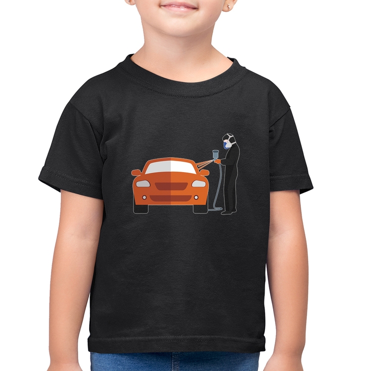 Camiseta Algodão Infantil Pintor Automotivo