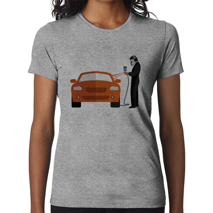 Baby Look Pintor Automotivo - Cinza