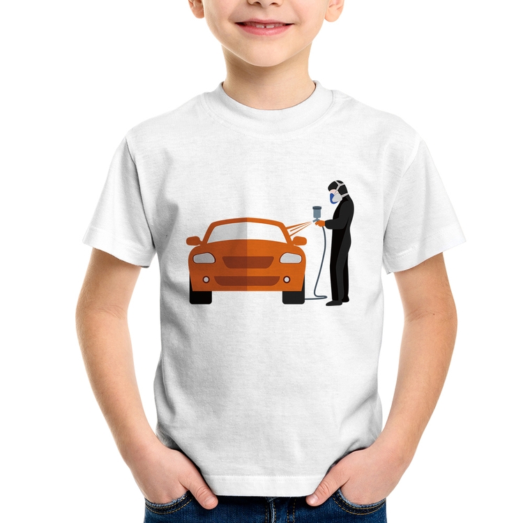 Camiseta Infantil Pintor Automotivo